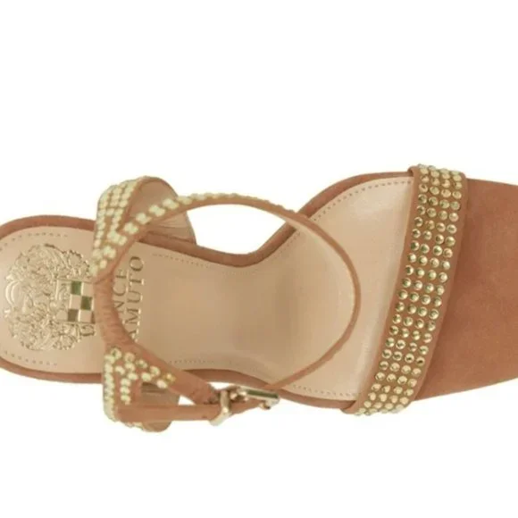 Vince Camuto Saprenda Sandal Amendoa -7.5 - Picture 4 of 8